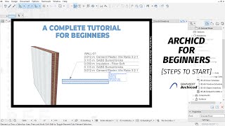 ArchiCAD Complete Tutorial for Beginners  Basic Fundamentals Steps to Start [upl. by Yzus]