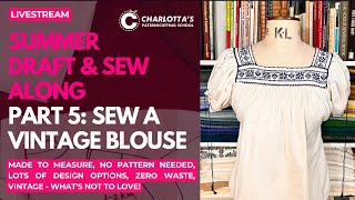 How to sew a summer blouse  quick and easy [upl. by Anitsirc194]