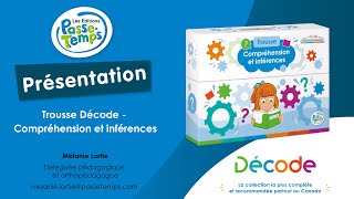 Présentation  Trousse Décode  Compréhension et inférences [upl. by Naegem]