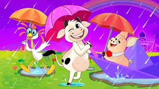 La Vaca Lola juega bajo la lluvia  La Vaca Lola  Canciones infantiles [upl. by Yruam]