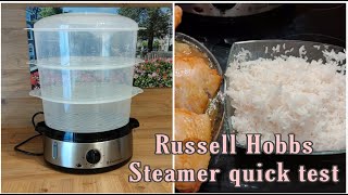 Russell Hobbs Steamer 1927056 quick test  How to cook rice in an electric steamer [upl. by Yrrot489]