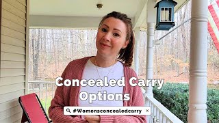 Concealed Carry Holster options for Women concealedcarry [upl. by Lachish]