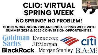 quotNo Spring No Problemquot Clio Banking amp Finance Virtual Panel Event [upl. by Nylodnewg171]