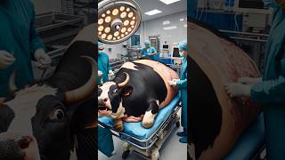 Doctor saved pregnant black cow cow cowlover animals pets rescueanimals helptheanimals calf [upl. by Ahswat]