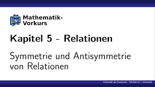 K5 Symmetrie und Antisymmetrie von Relationen [upl. by Sasnett776]