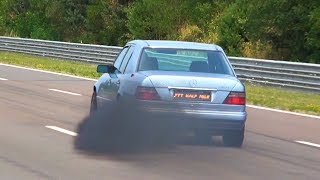 Mercedes 300D Turbo Diesel W124 Acceleration [upl. by Aikan]