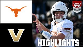 Texas Longhorns vs Vanderbilt Commodores  Full Game Highlights  ESPN College Football [upl. by Eiffe338]