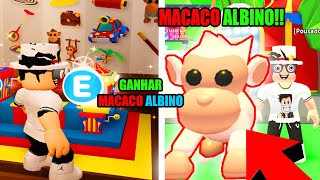 COMO GANHAR O MACACO ALBINO NO ADOPT ME [upl. by Eneryt]