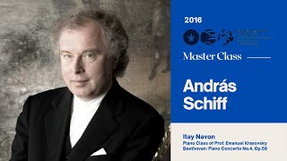 Sir András Schiff Piano Master Class 2016  Itai Navon [upl. by Thill]