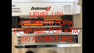 Andreani Fork Upgrade For KTM 390 Adventure [upl. by Nabru]