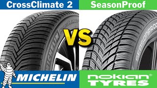 Michelin CrossClimate 2 vs Nokian SeasonProof 2024 Review [upl. by Ruella]