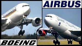 Boeing 777 VS Airbus A340 Full HD1080p Must Watch [upl. by Marfe]