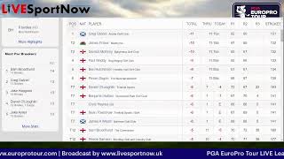 EuroPro Tour Final Day LIVE Leaderboard from Belton Woods [upl. by Arac933]