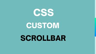 Create Custom Scrollbar Using CSS  Animation [upl. by Feodora]