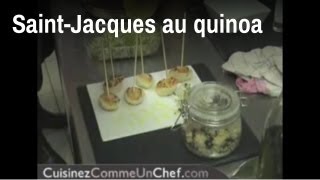 Recette de chef  SaintJacques au quinoa [upl. by Paik]