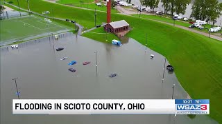 Scioto County hit by flooding [upl. by Aihcropal823]