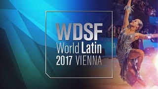 Gusev  Bondareva RUS  2017 World Latin Vienna R1 R  DanceSport Total [upl. by Topliffe]