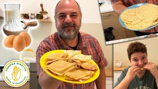 28  Crepes ricetta facile e veloce dolci e salate [upl. by Nommad]