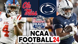 Ole Miss vs Penn State  123023 Peach Bowl Simulation No Opt Outs or Transfers [upl. by Lleznov]