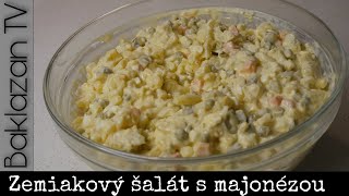 Zemiakový šalát 🥔123  Recept na nielen vianočný zemiakový šalát s majonézou Zaručene ten najlepší [upl. by Anele331]