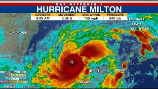 Milton continúa intensificándose podría convertirse en un huracán categoría 5 rumbo a Florida [upl. by Atirahc495]