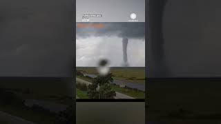 BREAKING 2 Tornadoes Cross I75 in FL Everglades as Milton Approaches [upl. by Htebazile]