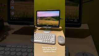 Samsung Galaxy Tab S7 with Logitech Bluetooth Keyboard and Mouse [upl. by Arlena]