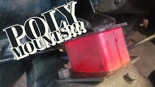 4g63 swapped conquest gets poly motor mounts [upl. by Fairbanks468]