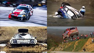 Top 100 Best Moments in 50 Years of WRC 19732022 [upl. by Dnalram]