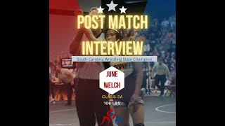 June Welch Post Match Interview [upl. by Iruahs586]