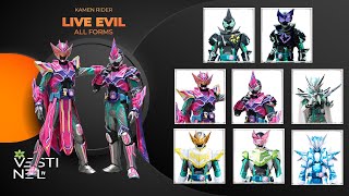 Kamen Rider Live Evil All Form [upl. by Aerdna]