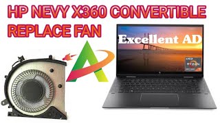 HP Envy x360 Convertible CPU Cooling Fan Replacement Excellent AD [upl. by Kellia204]