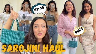 Cheapest Sarojini Nagar haulstarting from Rs50❤️😍🥹Yashasvi Rajpoot [upl. by Olrak305]