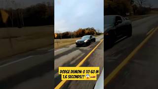 Dodge Demon 0 to 60 in 16 Seconds 😱🏎️ [upl. by Vanden]