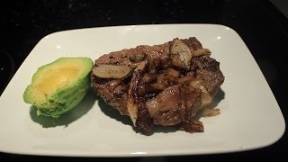 Pan Fried Chopped Sirloin Steak w Caramelized Onions [upl. by Gorski774]