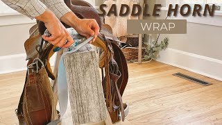 Easy Way to Wrap a Saddle Horn [upl. by Taddeusz]