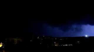 Orage stationnaire sur le Nord de Nîmes  10102014 [upl. by Nnylrefinnej]