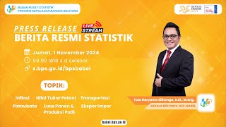 Berita Resmi Statistik BRS BPS Provinsi Kepulauan Bangka Belitung [upl. by Khalsa43]