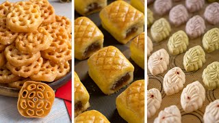 3款新年年饼食谱和详细做法  3 Chinese New Year Cookie Recipes [upl. by Natala]