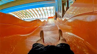 Family Water Slide at Aquaparc Le Bouveret [upl. by Orpha]