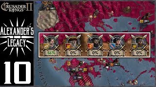 CK2 Lux Invicta  Alexanders Legacy 10  Declare All of the Wars [upl. by Adda306]