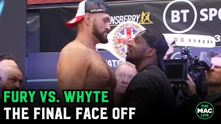 Tyson Fury vs Dillian Whyte Final Face Off ahead of Wembley clash [upl. by Si]