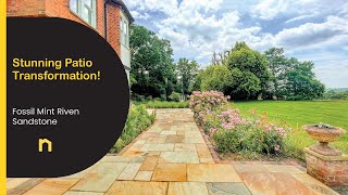 Watch Expert Landscapers Craft an Exquisite Patio with Fossil Mint Sandstone [upl. by Anse]