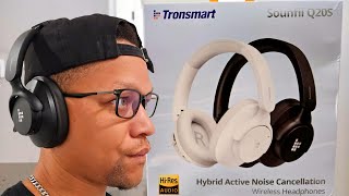 Tronsmart Sounfii Q20S ANC Bluetooth 53 HiRes Headphones review 39 [upl. by Adnovad]