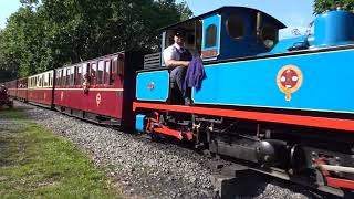 Sian and Hawk at the Kirklees Light Railway Steam Gala 2023 [upl. by Icyaj]