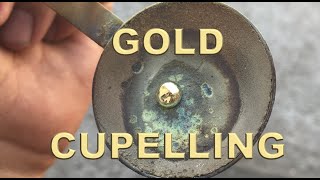 Cupellation  karat GOLD refining without acids [upl. by Solis]