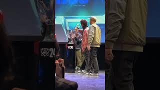 Linkin Park messing with WORLDS trophy in 29s linkinpark heavyisthecrown worlds2024 fromzero [upl. by Oiragelo]