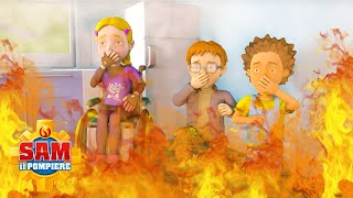 Riuscirà il pompiere Sam a salvare i bambini da un incendio in casa  Cartone animato di sicurezza [upl. by Leahcam62]