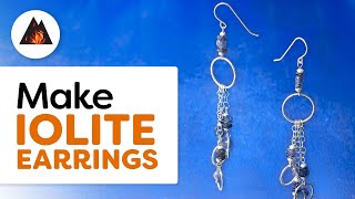 💜 Make Your Own Iolite Earrings [upl. by Lerim]