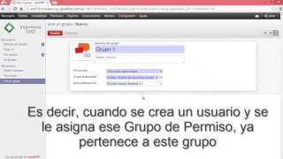 Gestión de grupos  OpenERP 7 [upl. by Nytnerb843]